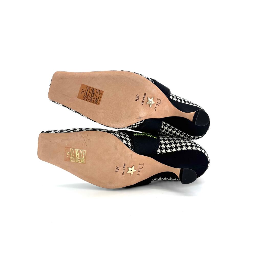 Dior X Roger Vivier Houndstooth 62-22 Kitten Heel Maryjane Pumps 36.5 - Picture 6 of 8